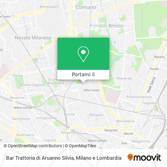 Mappa Bar Trattoria di Aruanno Silvia