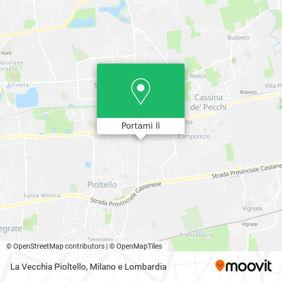 Mappa La Vecchia Pioltello