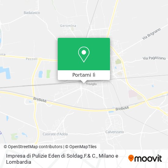 Mappa Impresa di Pulizie Eden di Soldag.F.& C.
