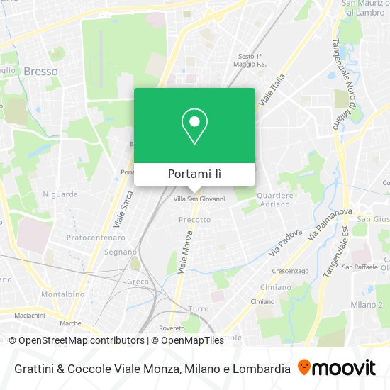 Mappa Grattini & Coccole Viale Monza