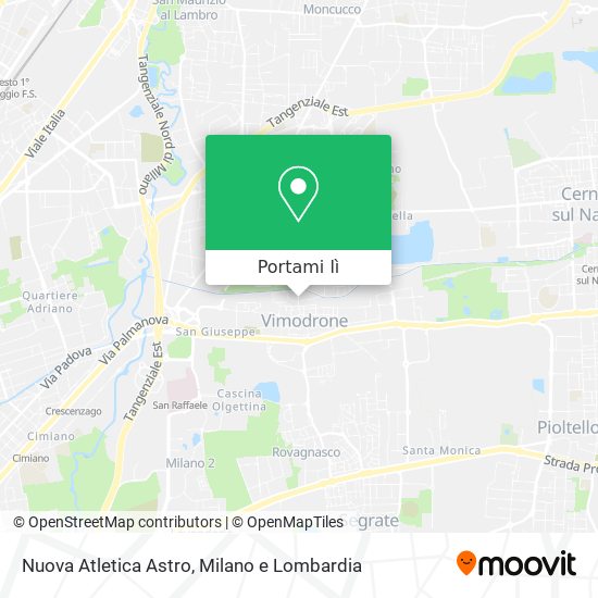 Mappa Nuova Atletica Astro