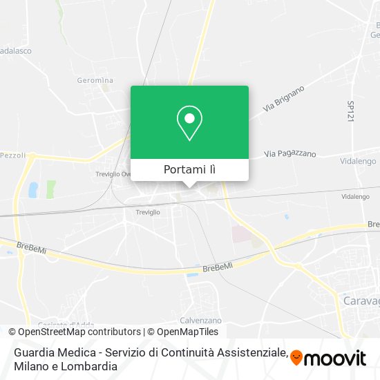 Mappa Guardia Medica - Servizio di Continuità Assistenziale
