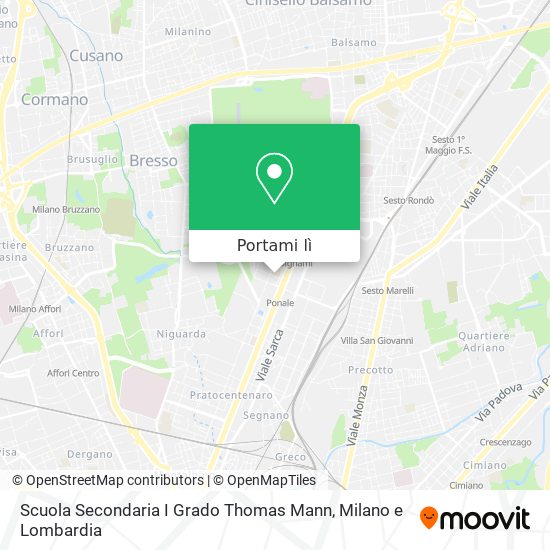 Mappa Scuola Secondaria I Grado Thomas Mann