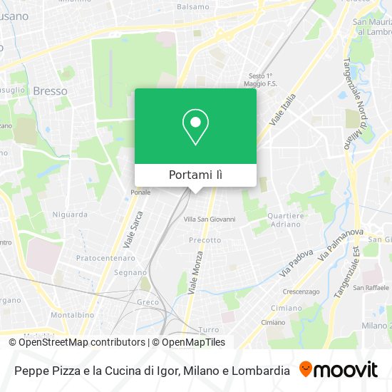 Mappa Peppe Pizza e la Cucina di Igor