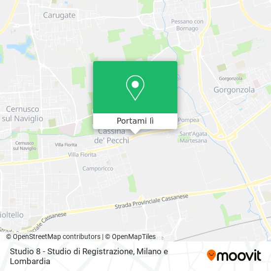 Mappa Studio 8 - Studio di Registrazione