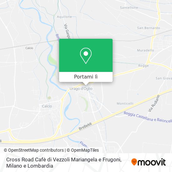 Mappa Cross Road Cafè di Vezzoli Mariangela e Frugoni