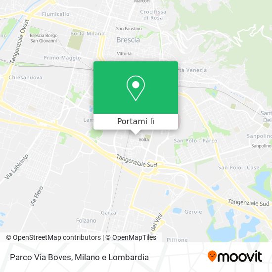 Mappa Parco Via Boves