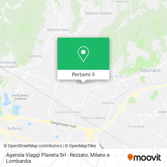 Mappa Agenzia Viaggi Planeta Srl - Rezzato