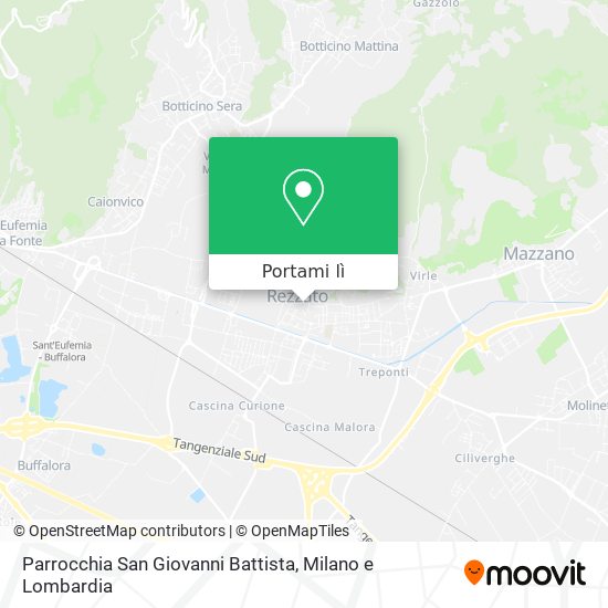 Mappa Parrocchia San Giovanni Battista
