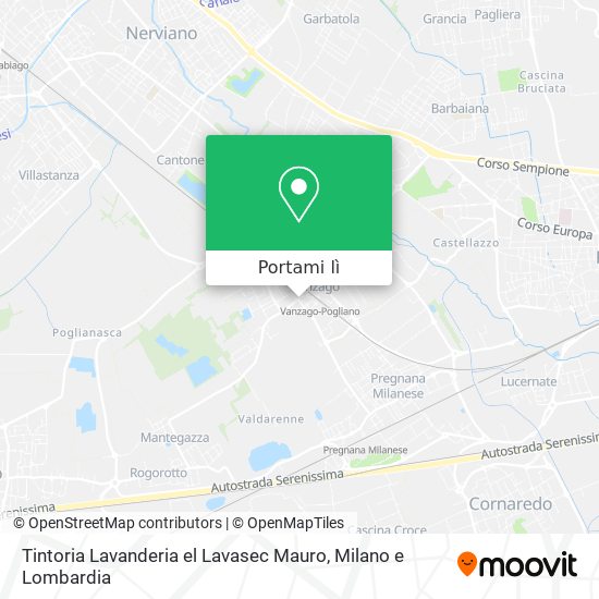 Mappa Tintoria Lavanderia el Lavasec Mauro