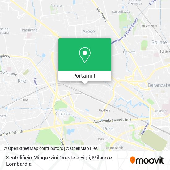 Mappa Scatolificio Mingazzini Oreste e Figli