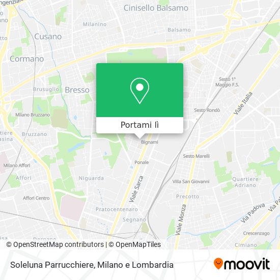 Mappa Soleluna Parrucchiere