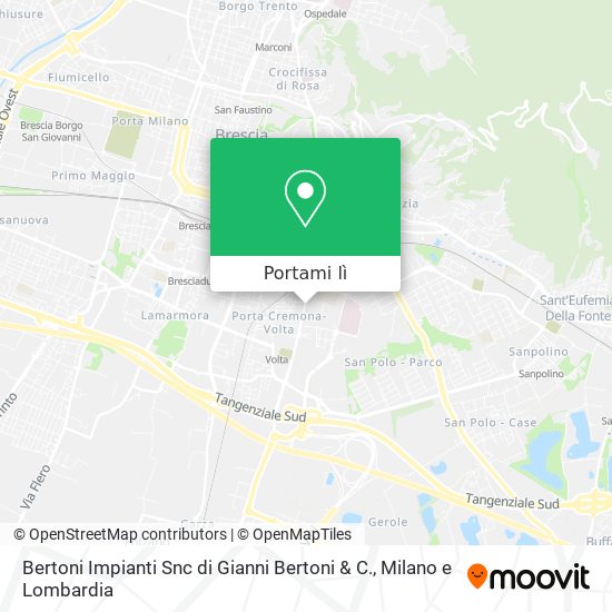 Mappa Bertoni Impianti Snc di Gianni Bertoni & C.