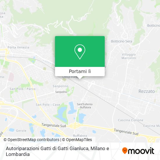 Mappa Autoriparazioni Gatti di Gatti Gianluca