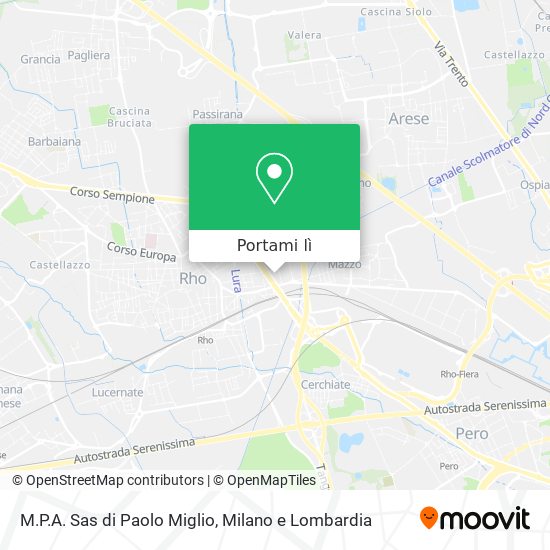 Mappa M.P.A. Sas di Paolo Miglio