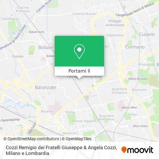 Mappa Cozzi Remigio dei Fratelli Giuseppe & Angela Cozzi