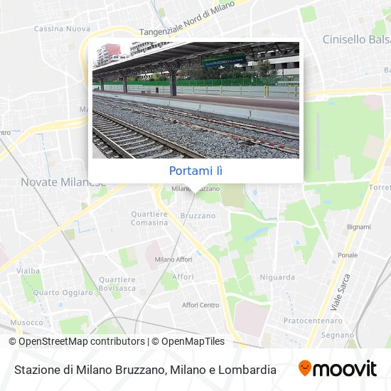 Mappa Stazione di Milano Bruzzano