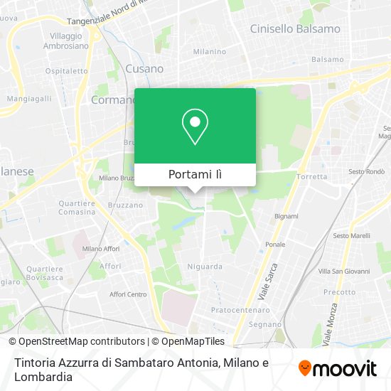 Mappa Tintoria Azzurra di Sambataro Antonia