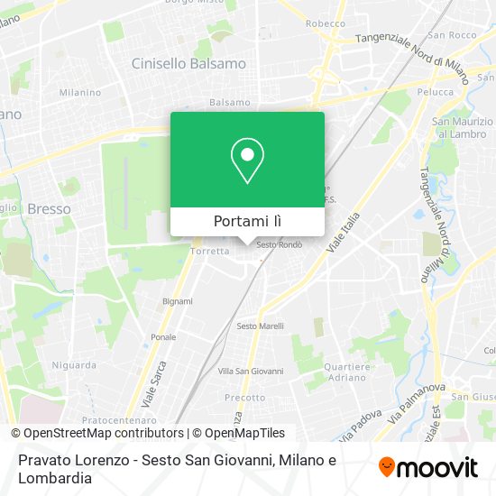 Mappa Pravato Lorenzo - Sesto San Giovanni