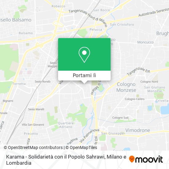 Mappa Karama - Solidarietà con il Popolo Sahrawi