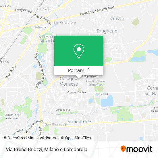 Mappa Via Bruno Buozzi