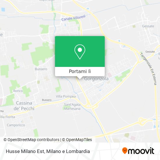 Mappa Husse Milano Est