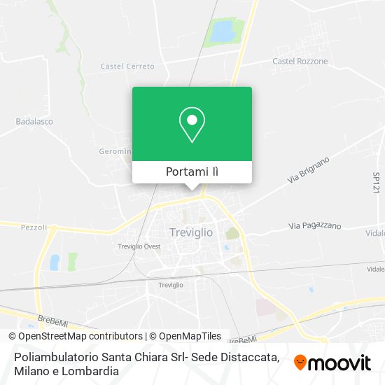 Mappa Poliambulatorio Santa Chiara Srl- Sede Distaccata