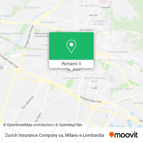 Mappa Zurich Insurance Company sa