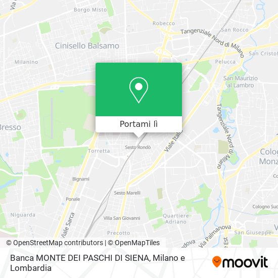 Mappa Banca MONTE DEI PASCHI DI SIENA