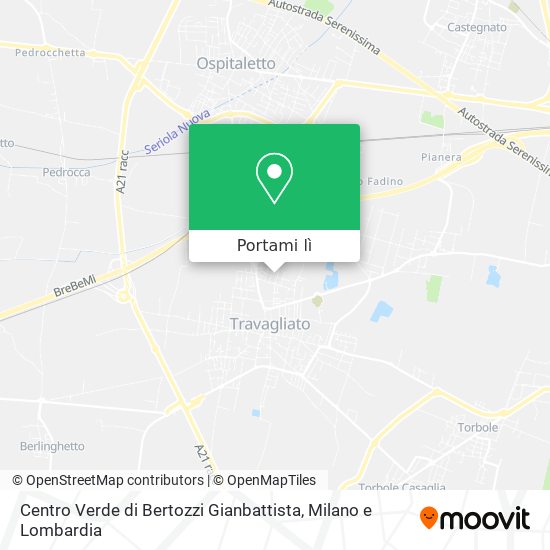 Mappa Centro Verde di Bertozzi Gianbattista