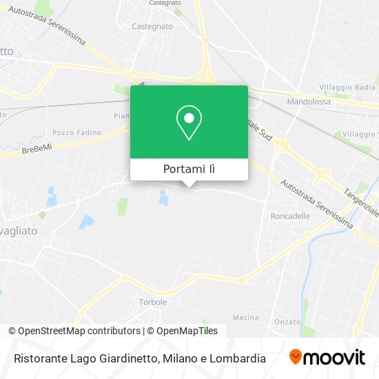 Mappa Ristorante Lago Giardinetto