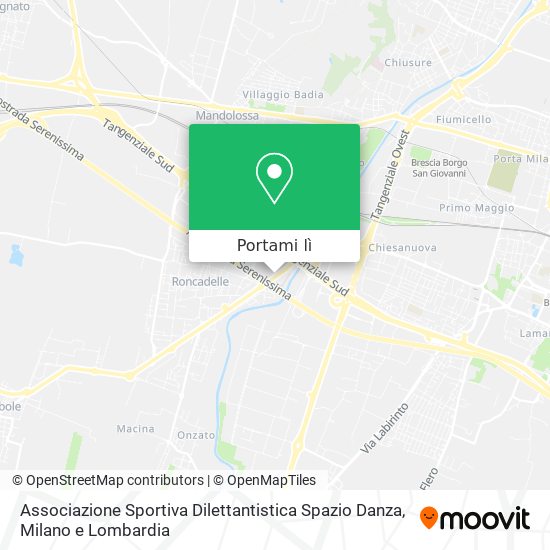 Mappa Associazione Sportiva Dilettantistica Spazio Danza