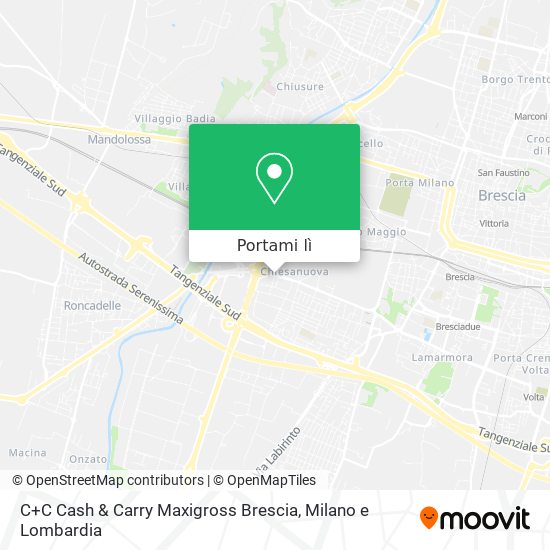 Mappa C+C Cash & Carry Maxigross Brescia