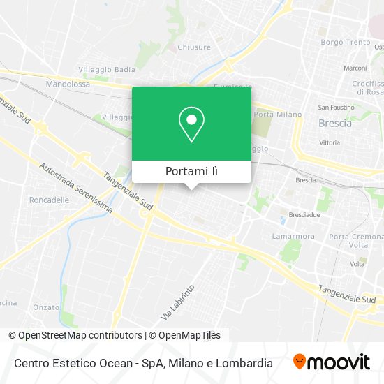Mappa Centro Estetico Ocean - SpA