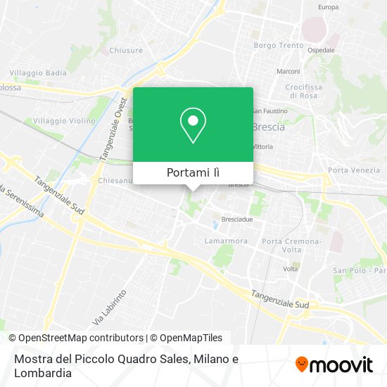 Mappa Mostra del Piccolo Quadro Sales