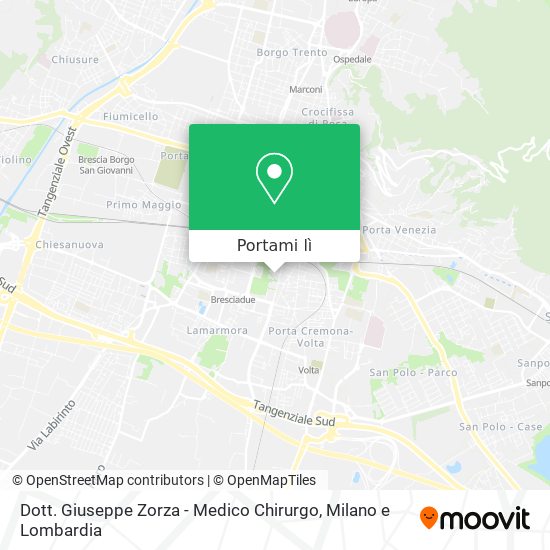Mappa Dott. Giuseppe Zorza - Medico Chirurgo