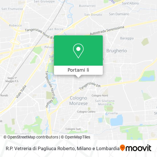 Mappa R.P. Vetreria di Pagliuca Roberto