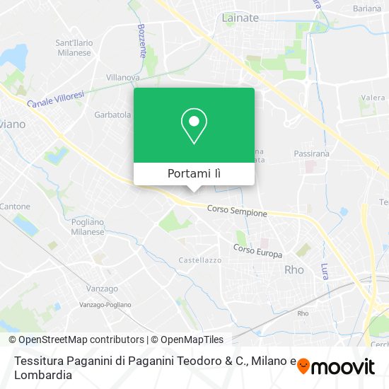 Mappa Tessitura Paganini di Paganini Teodoro & C.