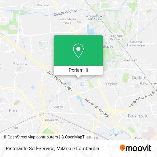 Mappa Ristorante Self-Service