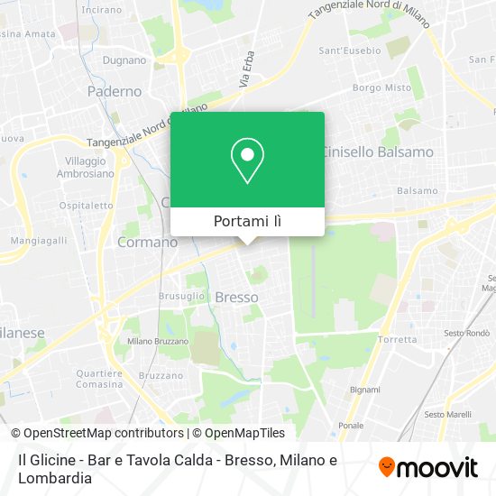 Mappa Il Glicine - Bar e Tavola Calda - Bresso