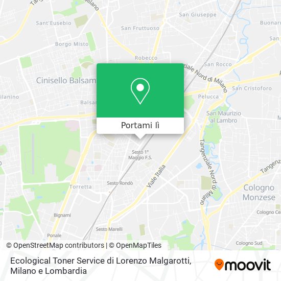 Mappa Ecological Toner Service di Lorenzo Malgarotti