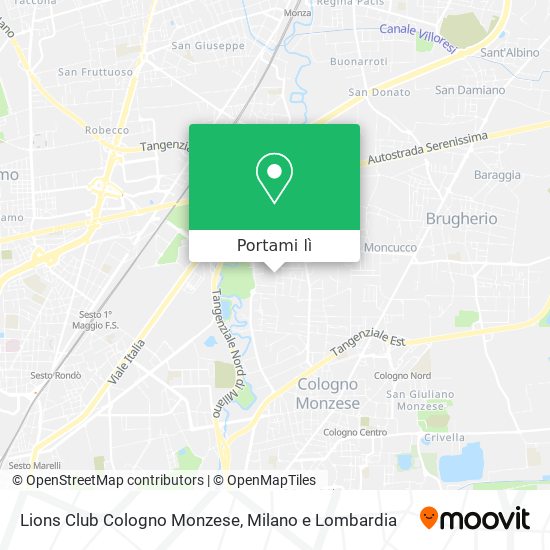 Mappa Lions Club Cologno Monzese
