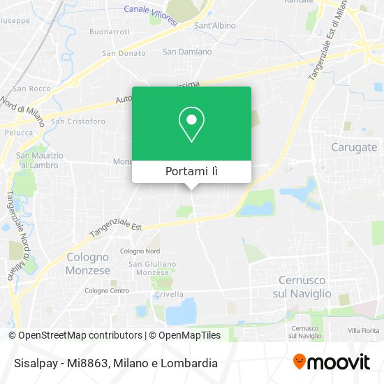 Mappa Sisalpay - Mi8863