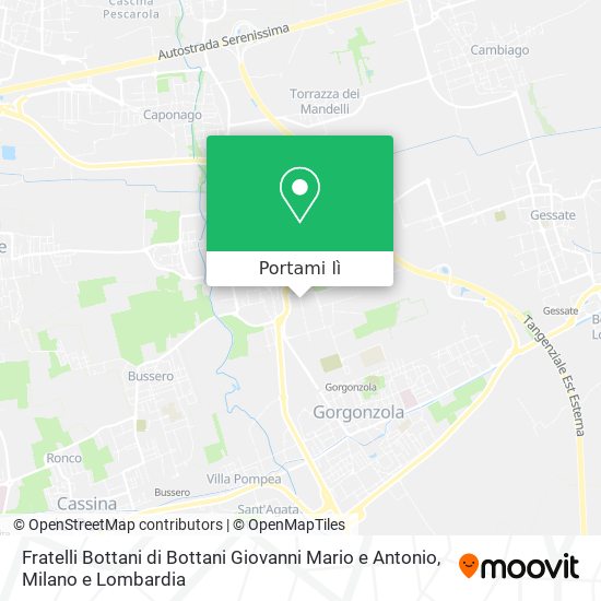 Mappa Fratelli Bottani di Bottani Giovanni Mario e Antonio