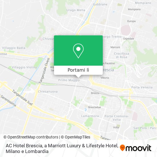 Mappa AC Hotel Brescia, a Marriott Luxury & Lifestyle Hotel