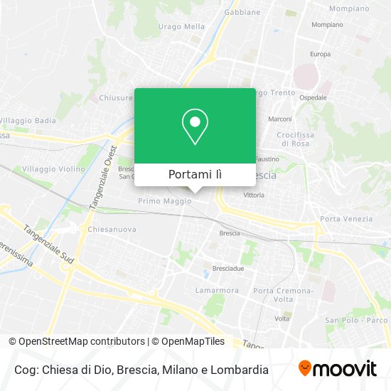 Mappa Cog: Chiesa di Dio, Brescia