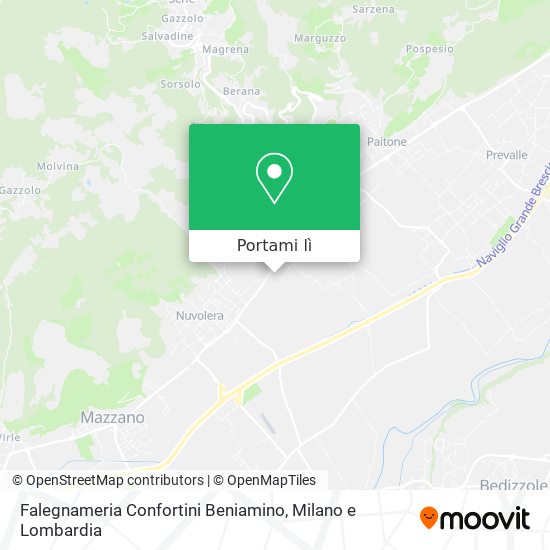 Mappa Falegnameria Confortini Beniamino