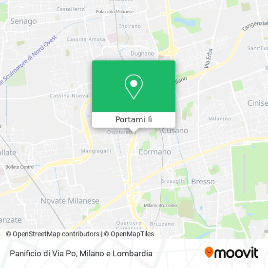 Mappa Panificio di Via Po