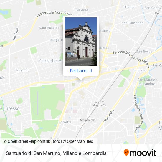 Mappa Santuario di San Martino