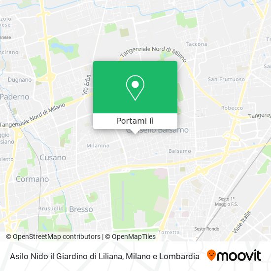 Mappa Asilo Nido il Giardino di Liliana